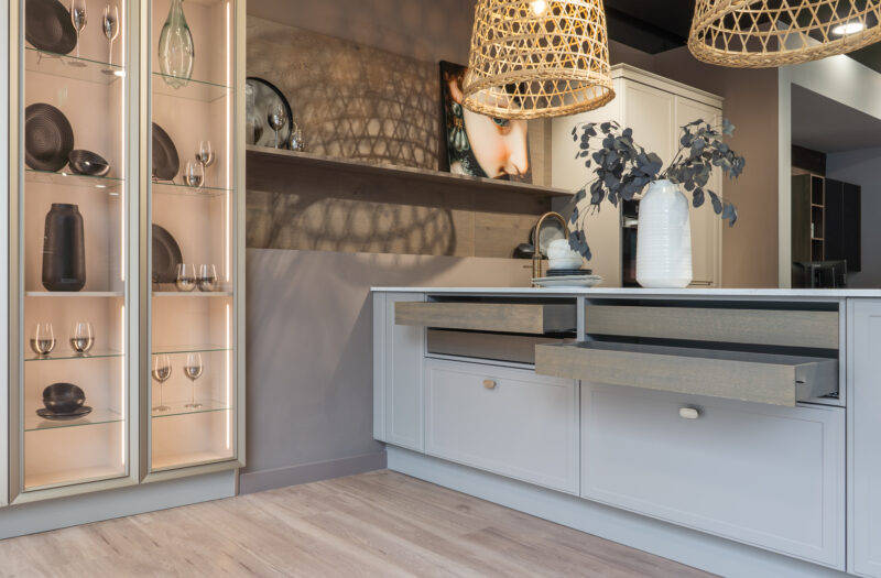 Beige Torino Lack kitchen from our Wilmslow Kitchen Showroom