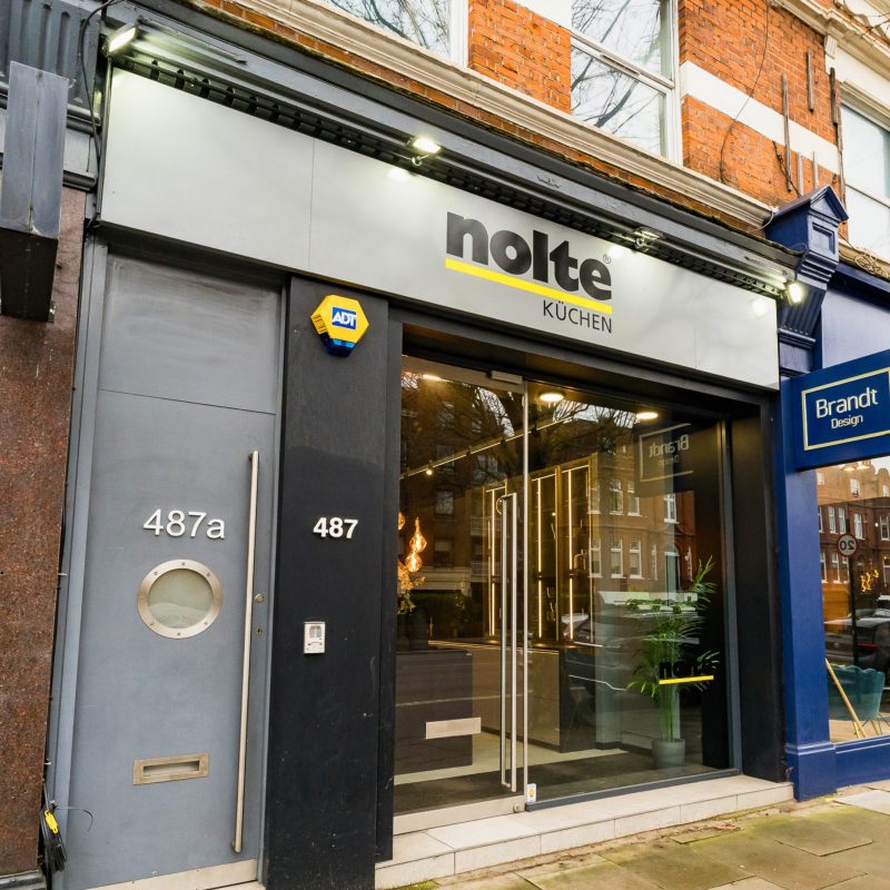 Nolte Kitchens Hampstead showroom exterior on Finchley Road