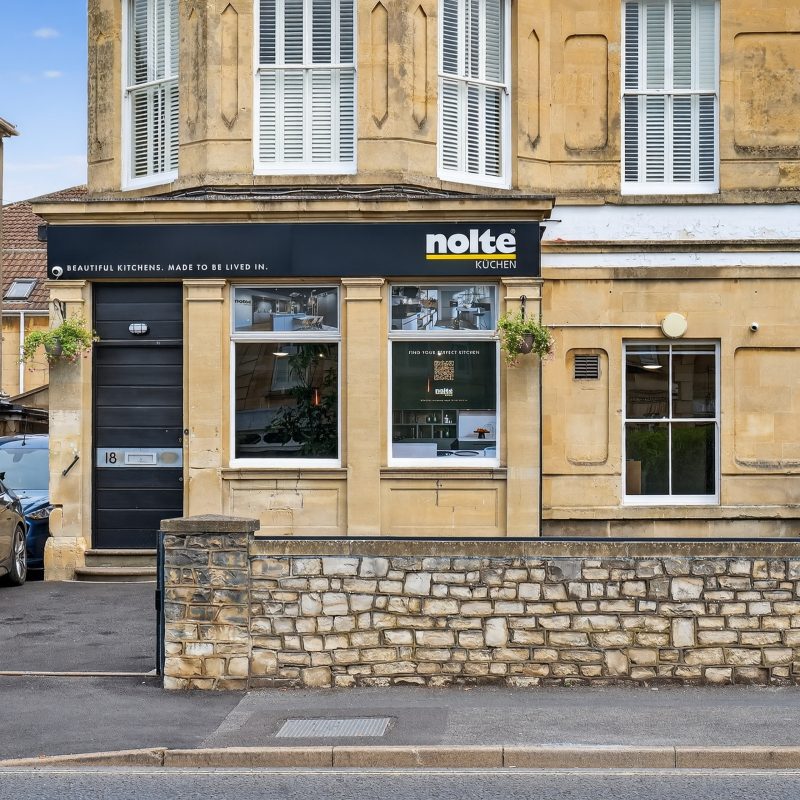 Nolte Kitchens Bath showroom exterior on Newbridge Road, Bath