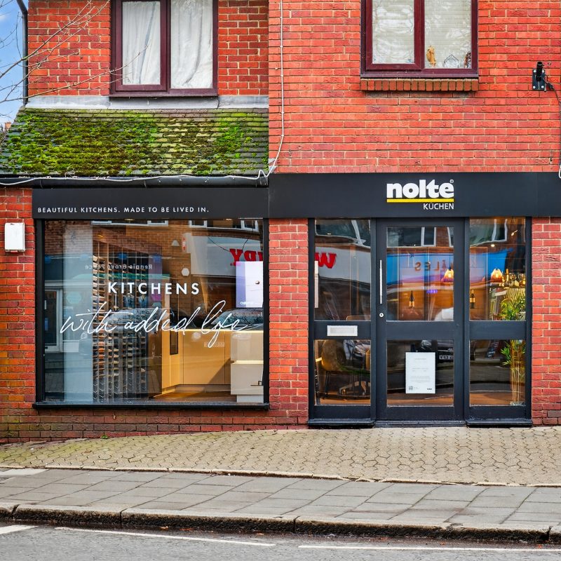 Nolte Kitchens Beaconsfield showroom exterior on The Parade, Bourne End