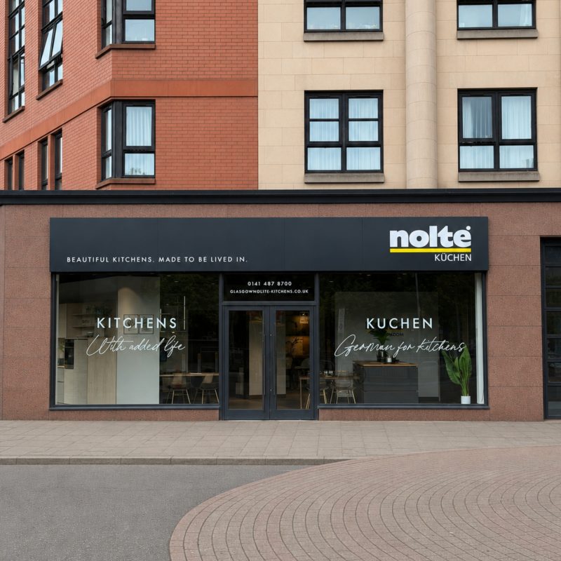 Nolte Kitchens Glasgow showroom exterior on Great Western Road, Glasgow