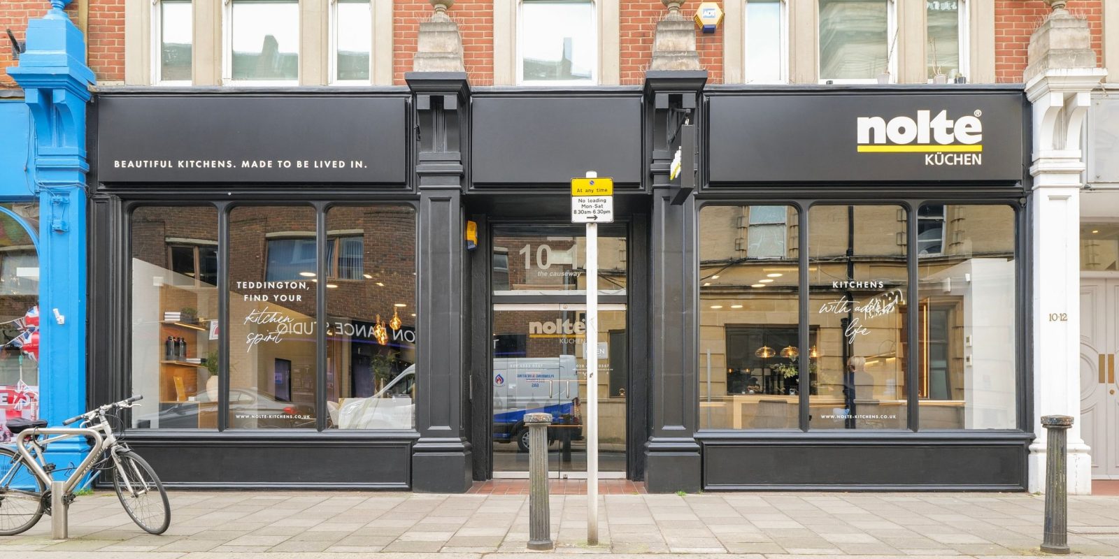 Nolte Kitchens Straford-upon-Avon showroom exterior on The Causeway, Teddington
